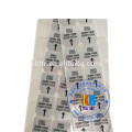 adhesive thermal matt silver polyester label for ribbon printer